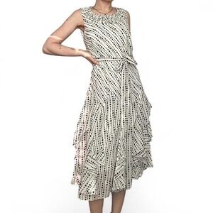 Robbie Bee retro ruffle swing dress